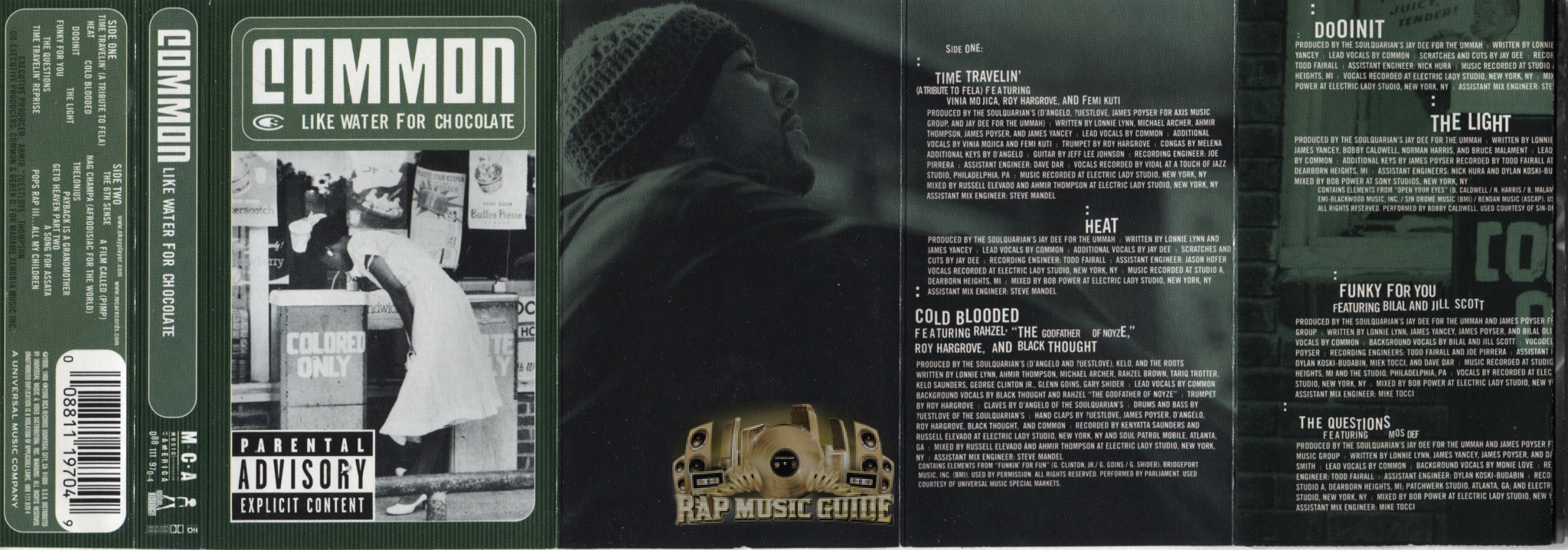 Common - Like Water For Chocolate: Cassette Tape | Rap Music Guide